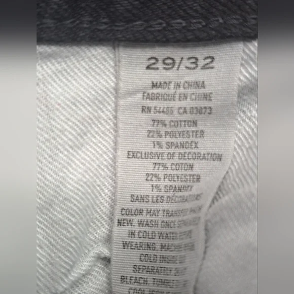 American Eagle Women's Black Straight Leg Jeans Size 29/32 - Picture 4 of 5